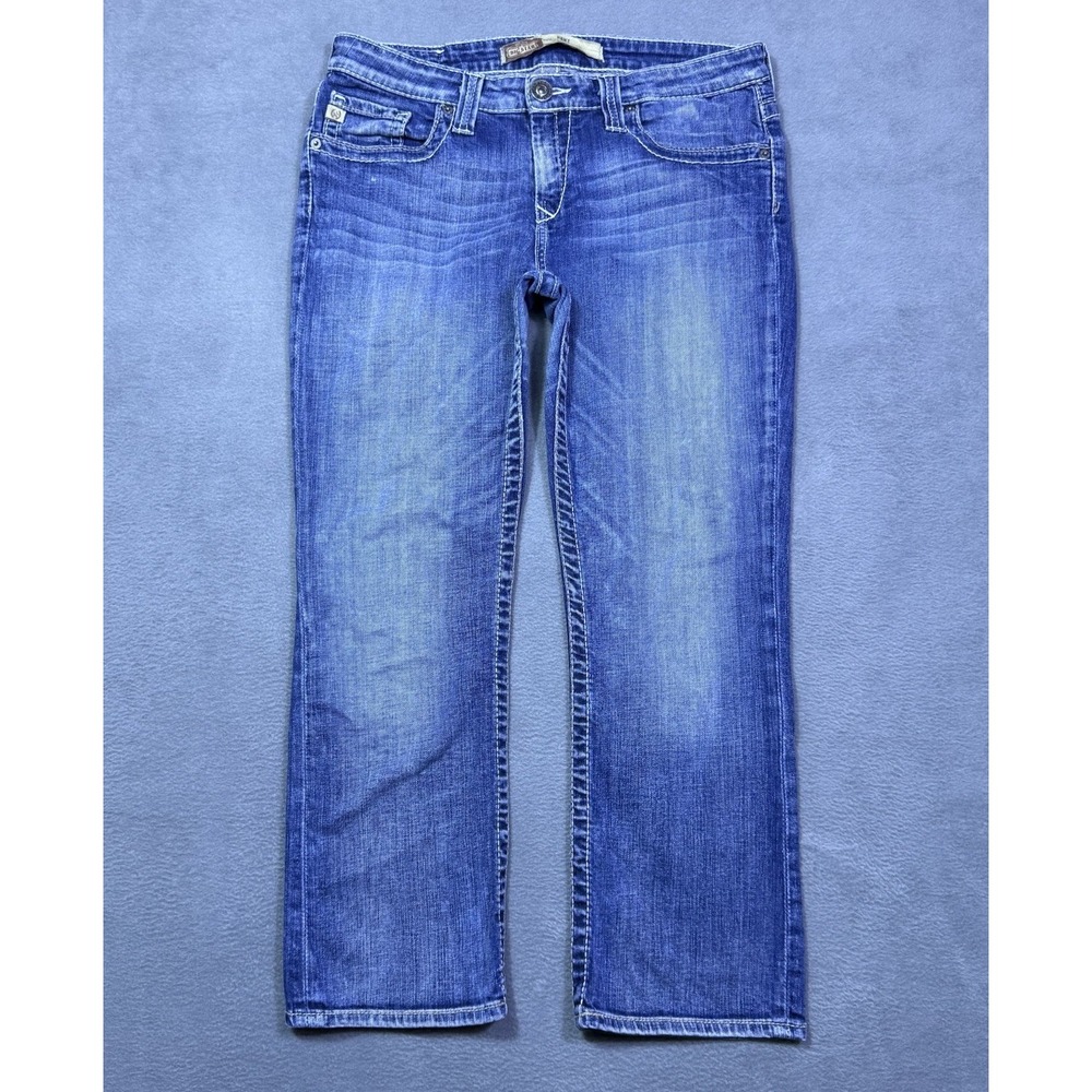 Big Star Jeans Womens 29x25 REMY Lowrise Fit Crop Capri Boho USA Rodeo Ranch